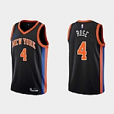 Men's New York Knicks #4 Derick Rose Black City Edition Stitched Basketball Jersey Dzhi,baseball caps,new era cap wholesale,wholesale hats